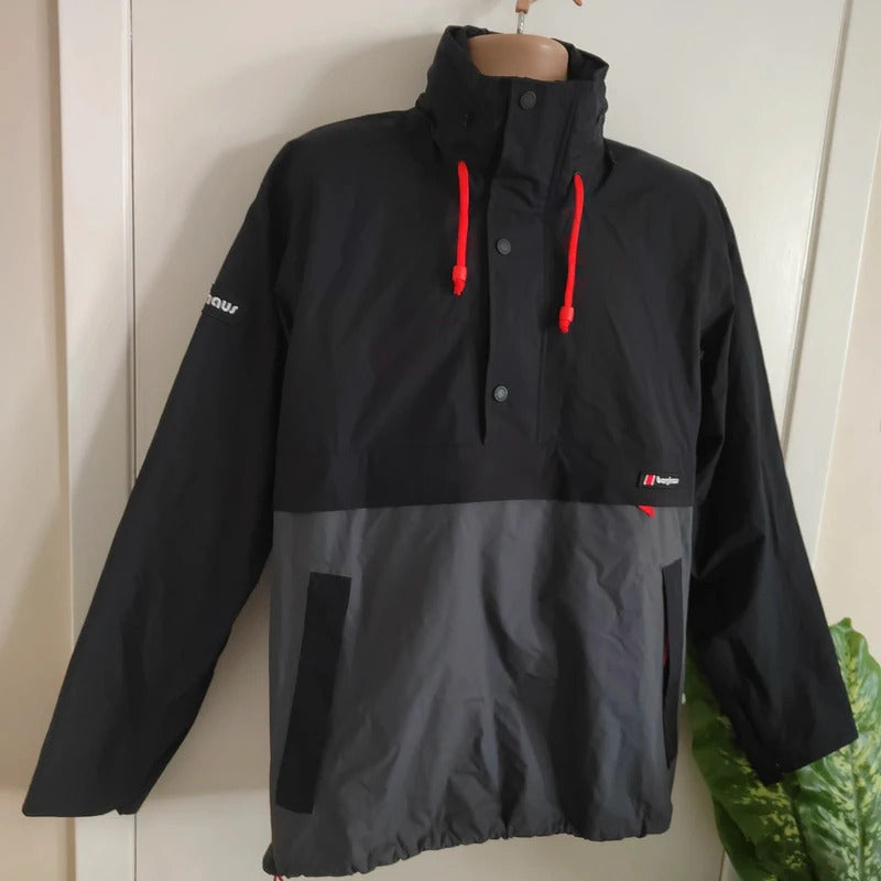 Berghaus Dean Street Ski Smock 86 Half-Zip Jacket – Black / Grey – Size Medium