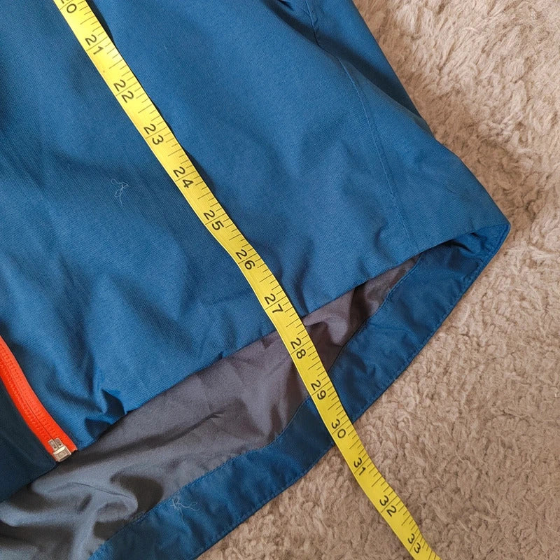 Haglöfs Men’s Esker PROOF™ Waterproof Hooded Jacket – Steel Blue & Navy – Size Small NWOT