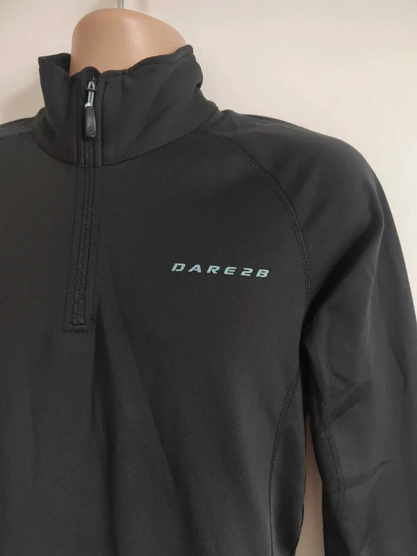 Dare 2b Men's Core Stretch Half-Zip Training Fleece – Black – Size Large