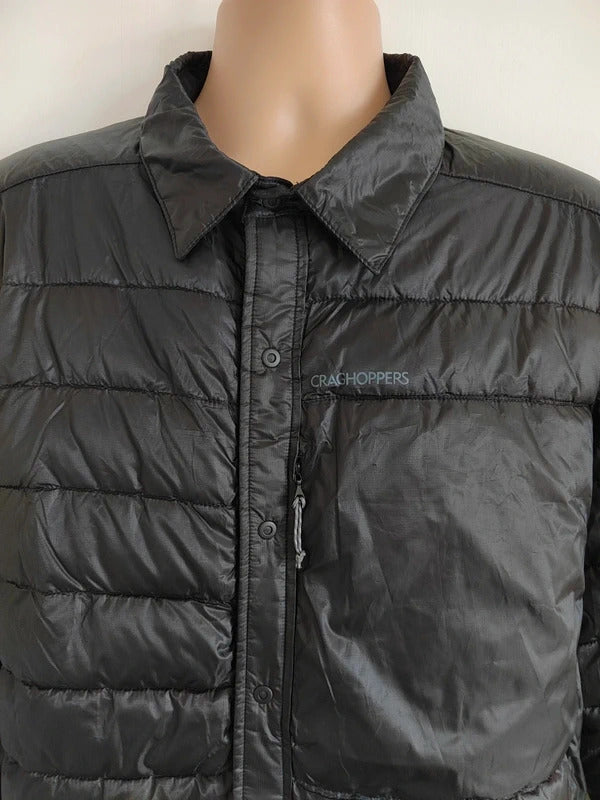 Craghoppers Men's Compresslite Insulated Puffer Overshirt Jacket – Black – Size XL