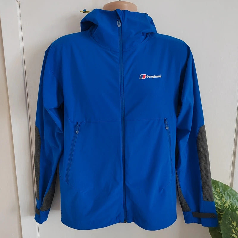 Berghaus Extrem Fast Climb Stretch Softshell Jacket – Cobalt Blue – Size Small NWOT