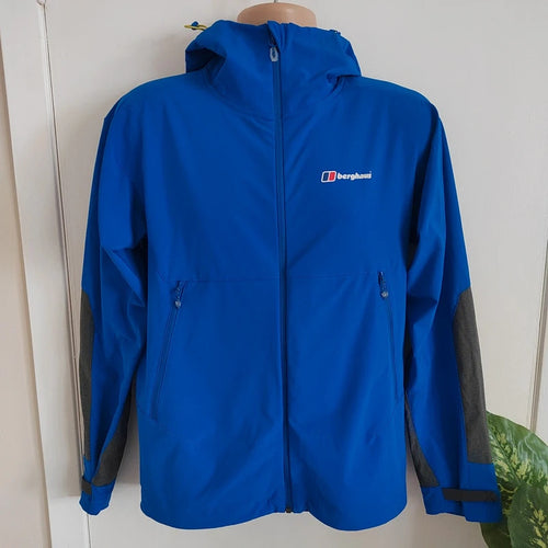 Berghaus Extrem Fast Climb Stretch Softshell Jacket – Cobalt Blue – Size Small NWOT