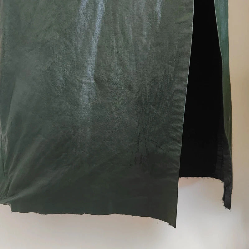 Zara Faux Leather Spaghetti Strap Midi Slip Dress – Size XS
