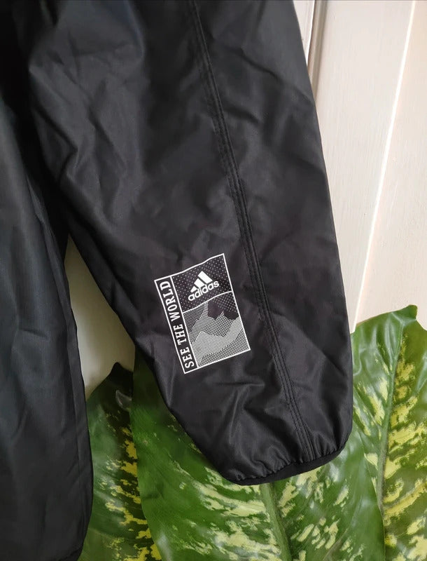 Adidas Sportphoria Packable AEROREADY Hooded Windbreaker Jacket – Small NWOT