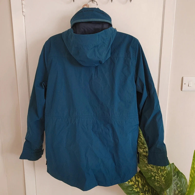 Craghoppers Men's Winslow Waterproof Hooded Parka Jacket – Dark Teal – Size Large NWOT