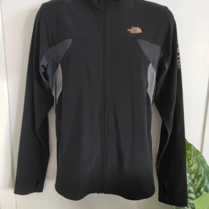 The North Face Men's Flight Series Performance Running Jacket – Black & Grey – Size Medium