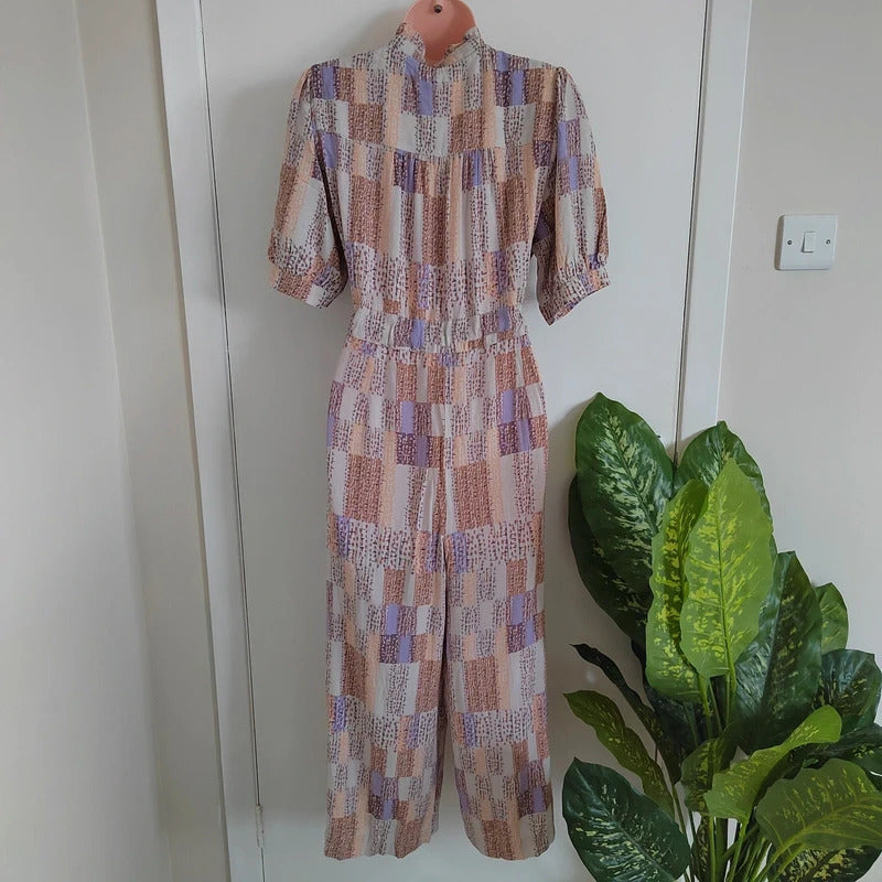 White Stuff Arabella linen blend Jumpsuit - Size 12