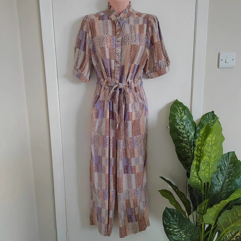 White Stuff Arabella linen blend Jumpsuit - Size 12