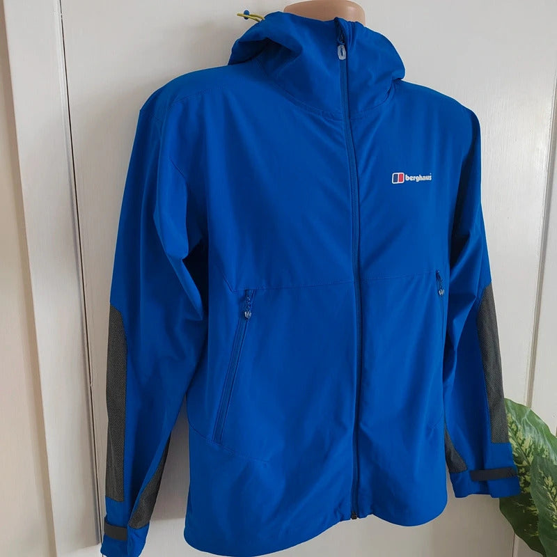 Berghaus Extrem Fast Climb Stretch Softshell Jacket – Cobalt Blue – Size Small NWOT