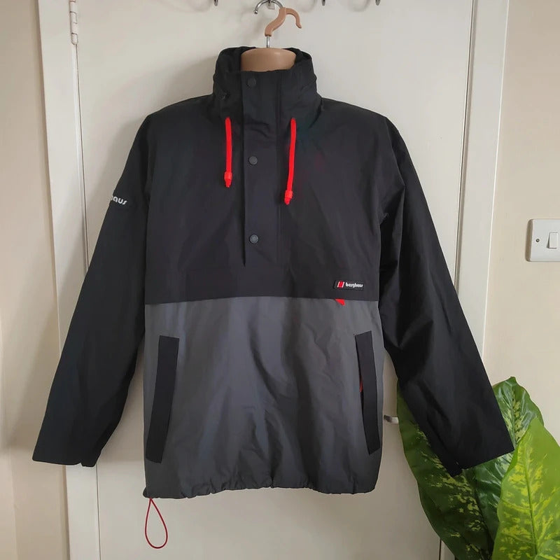 Berghaus Dean Street Ski Smock 86 Half-Zip Jacket – Black / Grey – Size Medium
