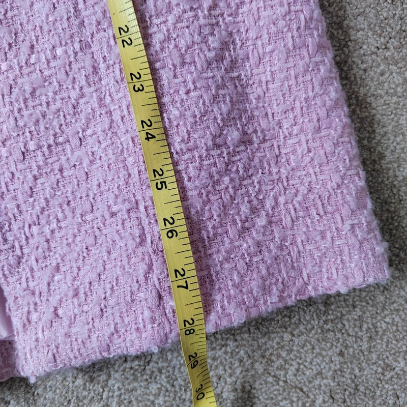 River Island Pink Bouclé Tailored Blazer – Size 12