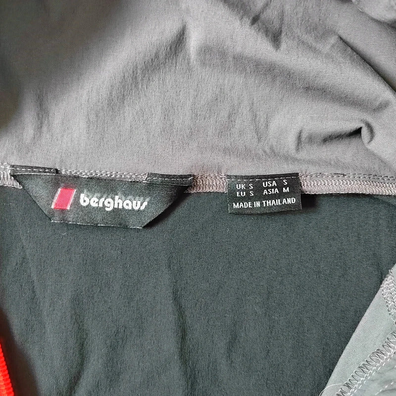 Berghaus Dean Street Wind Shirt 90 Half-Zip Pullover Jacket – Black & Grey – Size Small