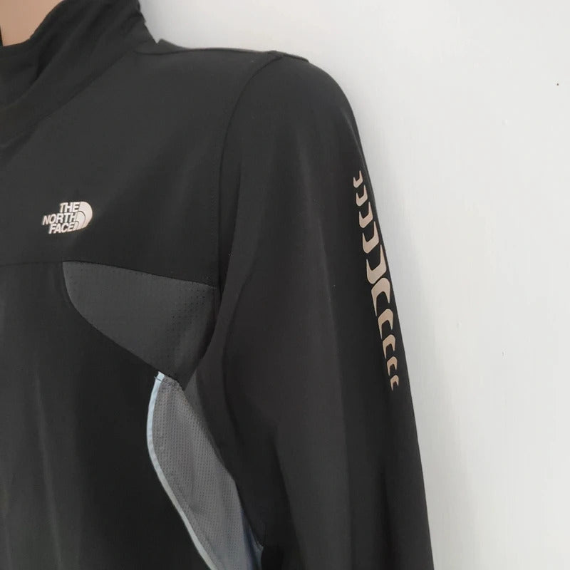 The North Face Men's Flight Series Performance Running Jacket – Black & Grey – Size Medium