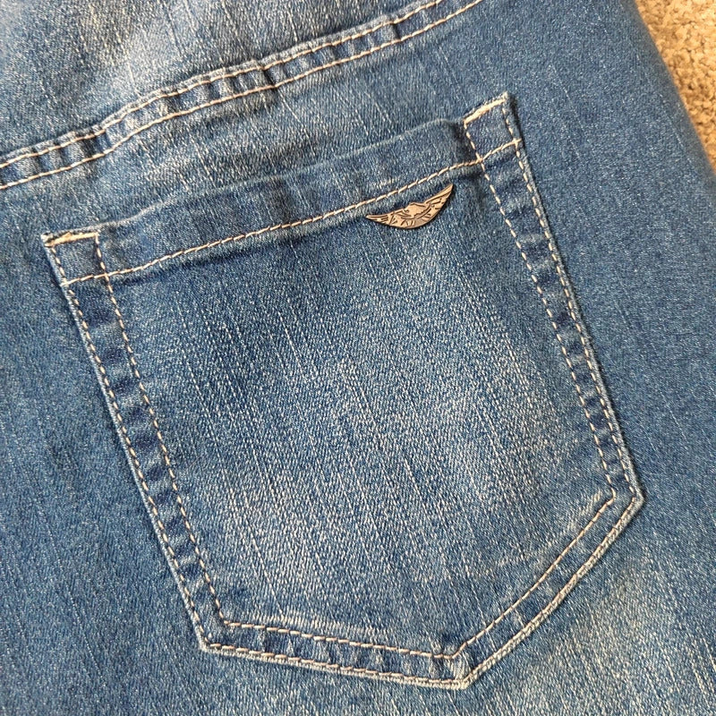Arizona Blue Wash Elasticated Waist Denim Long Shorts – Plus Size 22 – Brand New With Tags (NWT)
