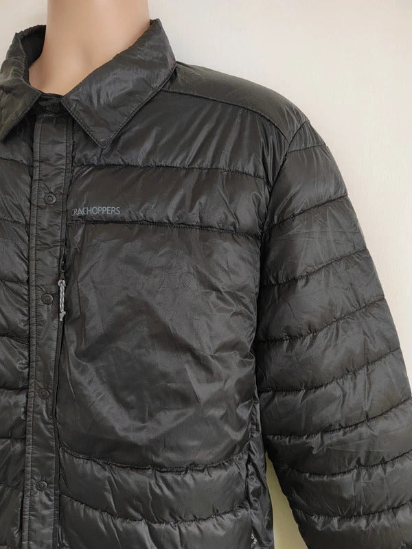 Craghoppers Men's Compresslite Insulated Puffer Overshirt Jacket – Black – Size XL