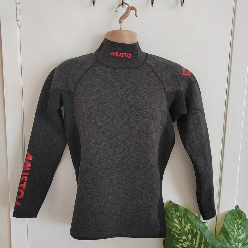 Musto Flexlite Alumin 3.0 Neoprene Sailing Top – Charcoal & Black – Size Men's XL