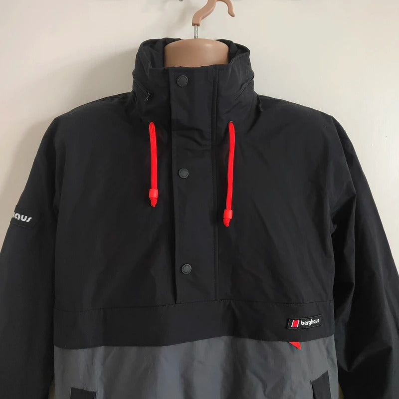 Berghaus Dean Street Ski Smock 86 Half-Zip Jacket – Black / Grey – Size Medium