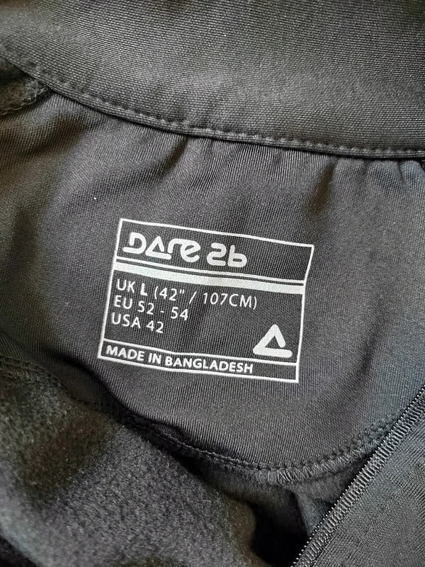 Dare 2b Men's Core Stretch Half-Zip Training Fleece – Black – Size Large