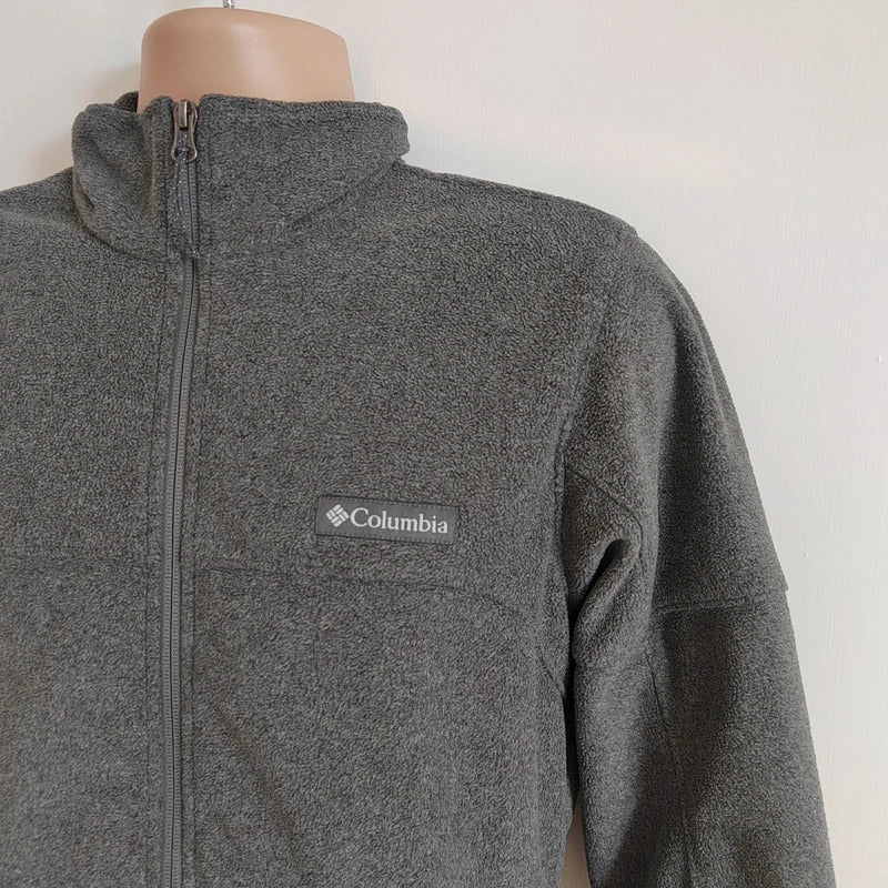 Columbia Men's Basin Trail III Full-Zip Fleece Jacket – Charcoal Grey - Size Small