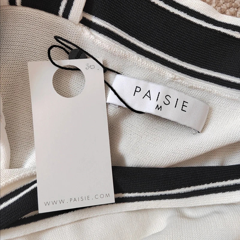 NWT Paisie Crisscross Halterneck Knit Top - Medium