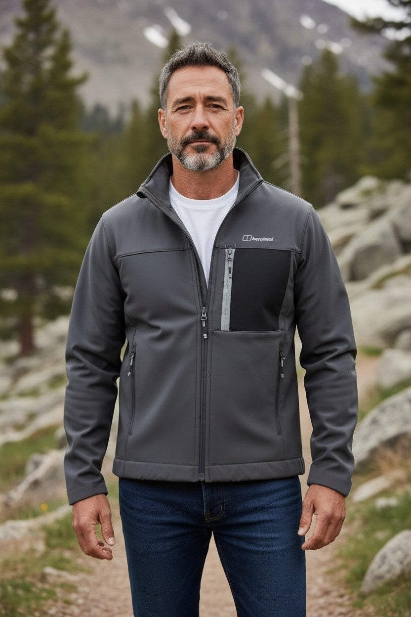 Berghaus Men’s Ghlas 2.0 Technical Softshell Jacket – Anthracite Grey – Size Small NWOT