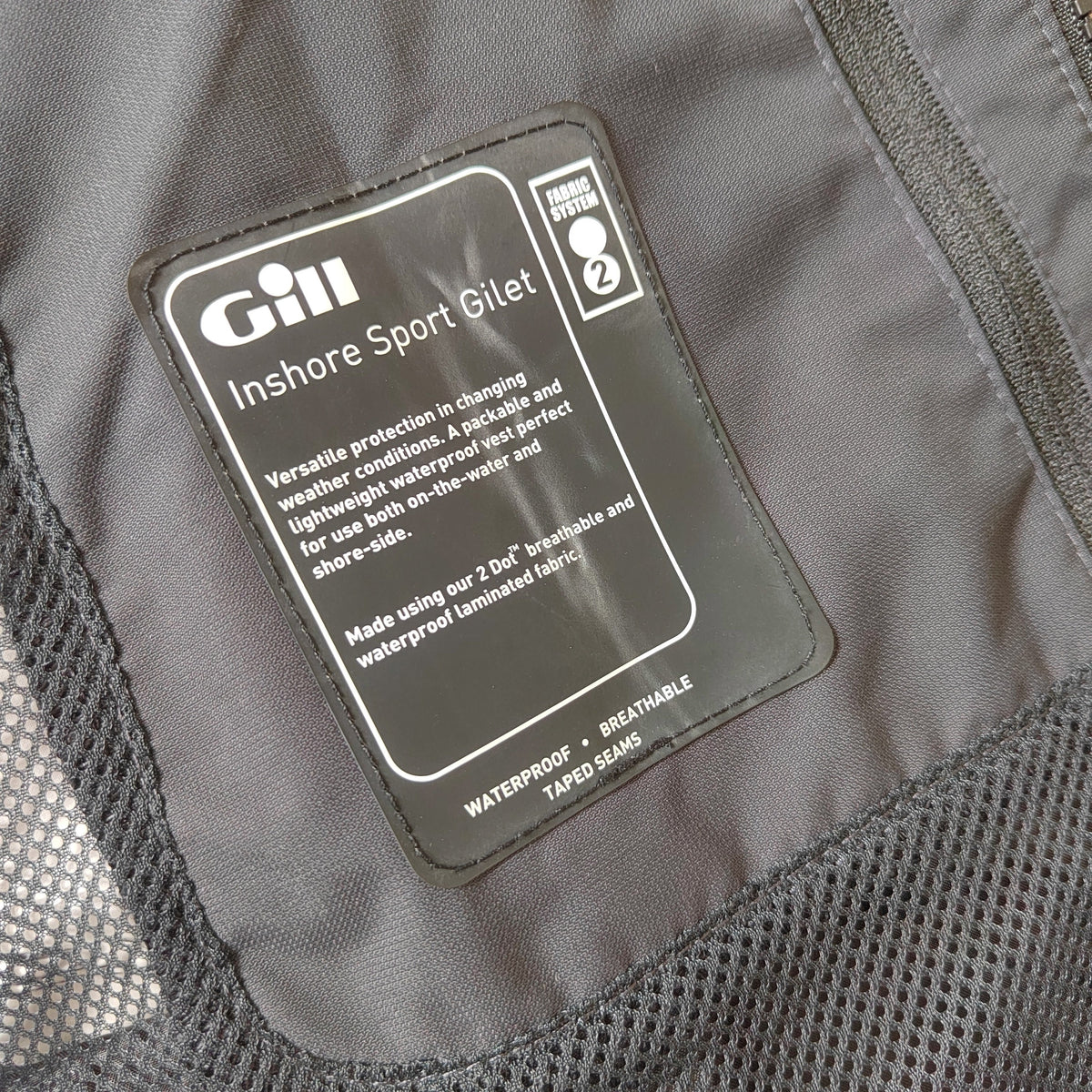 Men's Gill Marine Inshore Sport Gilet - Size Small NWOT