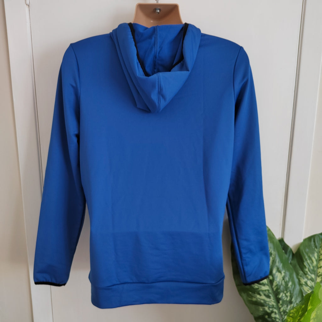 PUMA RTG Men's Colorblock Training Hoodie – Royal Blue & Black - Size Small