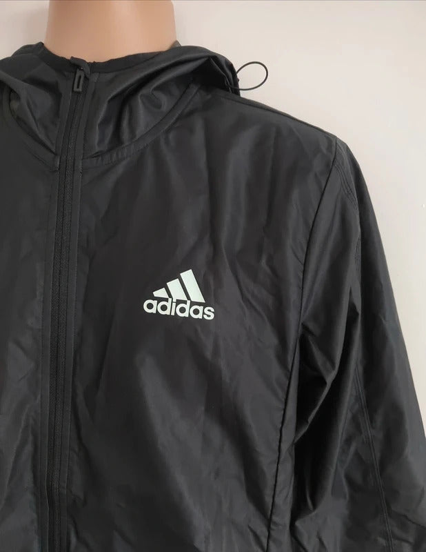 Adidas Sportphoria Packable AEROREADY Hooded Windbreaker Jacket – Small NWOT