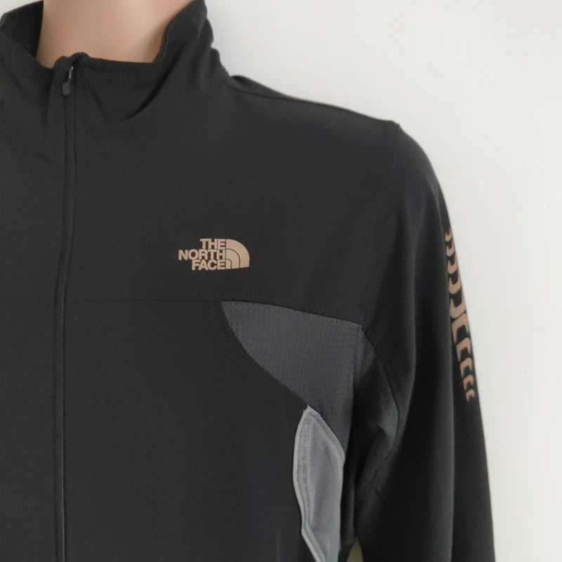 The North Face Men's Flight Series Performance Running Jacket – Black & Grey – Size Medium