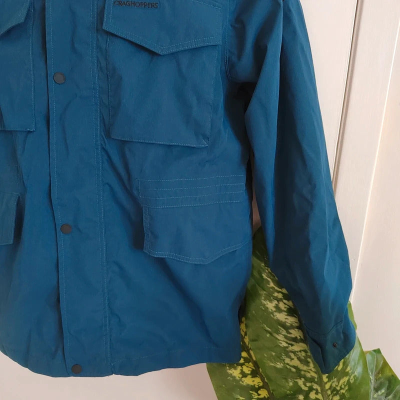 Craghoppers Men's Winslow Waterproof Hooded Parka Jacket – Dark Teal – Size Large NWOT