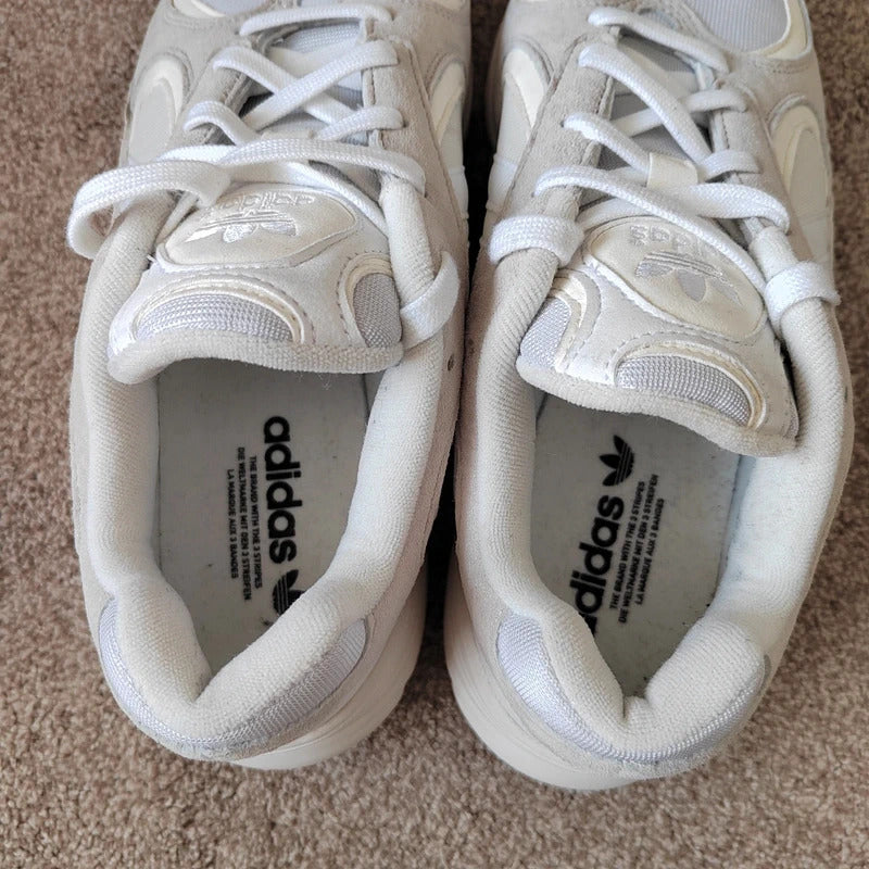 Men's Adidas Originals Yung-1 Cream White / Cloud White Trainers - Size UK 11