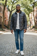 Barbour Men's Shoveler Quilted Shirt Jacket – Charcoal Black - Size Small NWOT