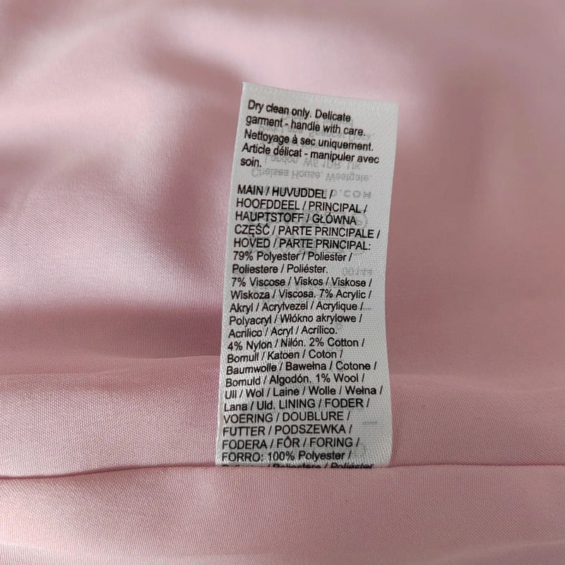 River Island Pink Bouclé Tailored Blazer – Size 12