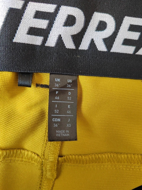 Adidas Terrex Men’s Zupahike Technical Hiking Pants – Yellow/Olive & Black – Size Large