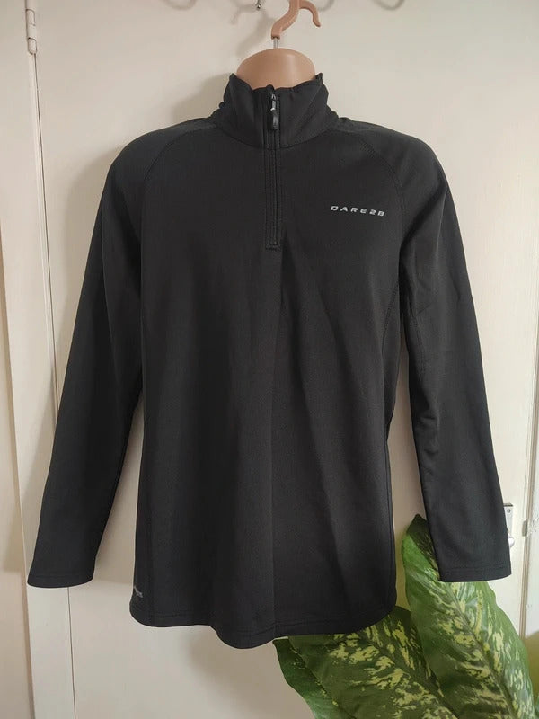 Dare 2b Men's Core Stretch Half-Zip Training Fleece – Black – Size Large
