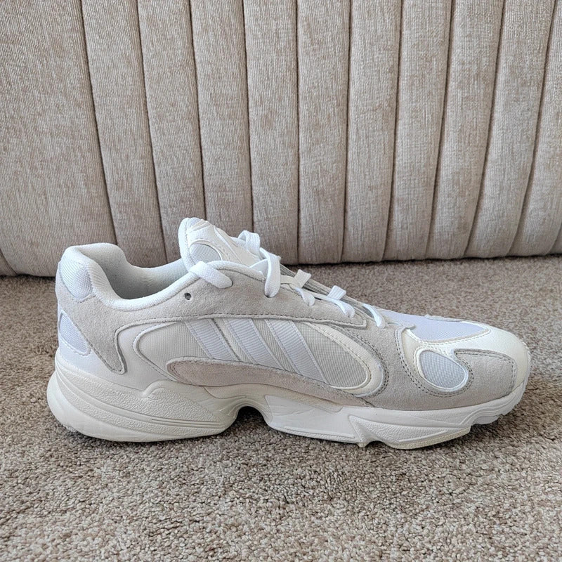 Men's Adidas Originals Yung-1 Cream White / Cloud White Trainers - Size UK 11