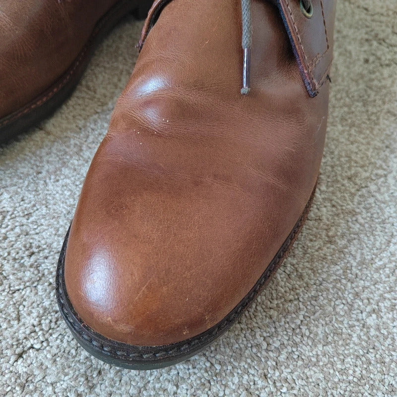 ACW85 Men's Leather Chukka Boots – Tan Brown - Size 10