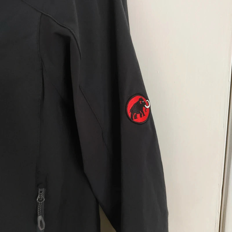 Mammut Men's SOFtech Climb Light Hooded Jacket – Black & Red – Size Medium