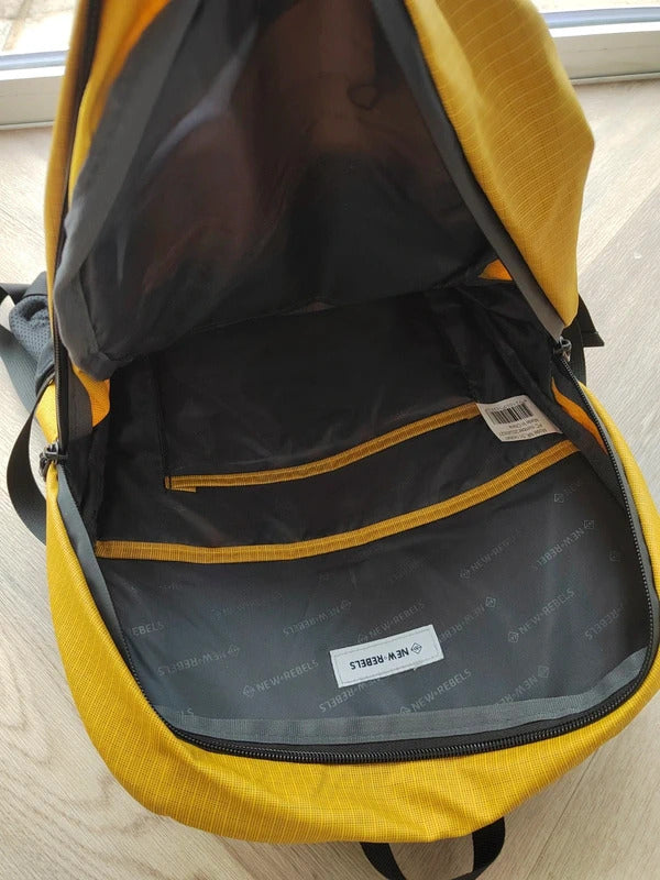 New Rebels Hugo Carmichael Waterproof Hiking Backpack – Mustard Yellow