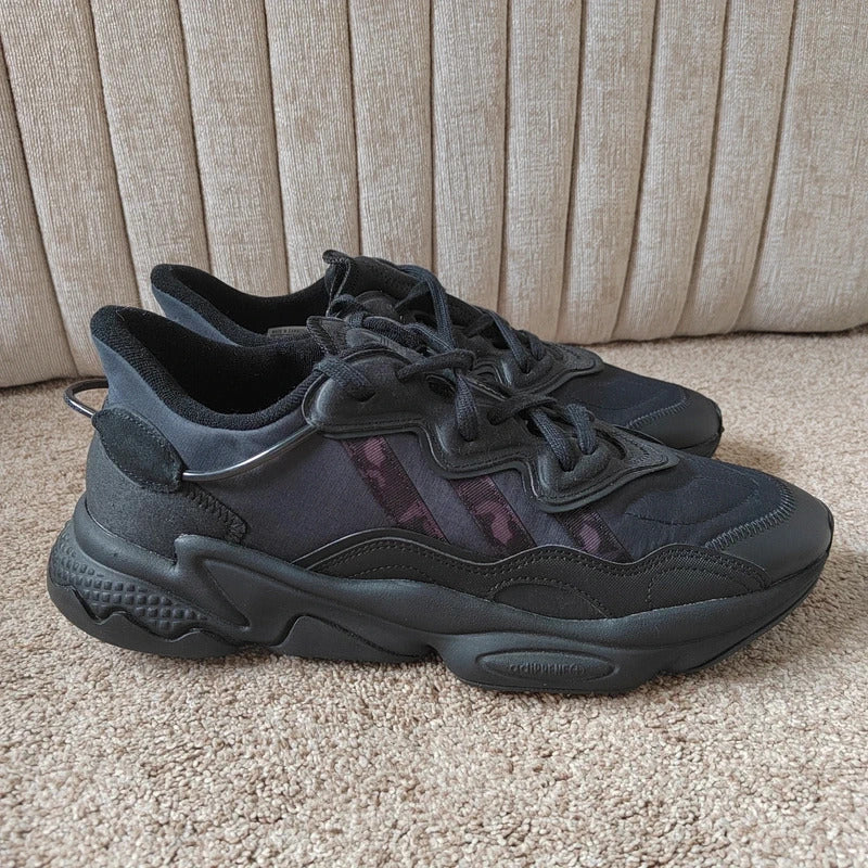 Mens Adidas Originals Ozweego Black Trainers Size 10