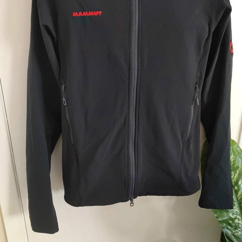 Mammut Men's SOFtech Climb Light Hooded Jacket – Black & Red – Size Medium