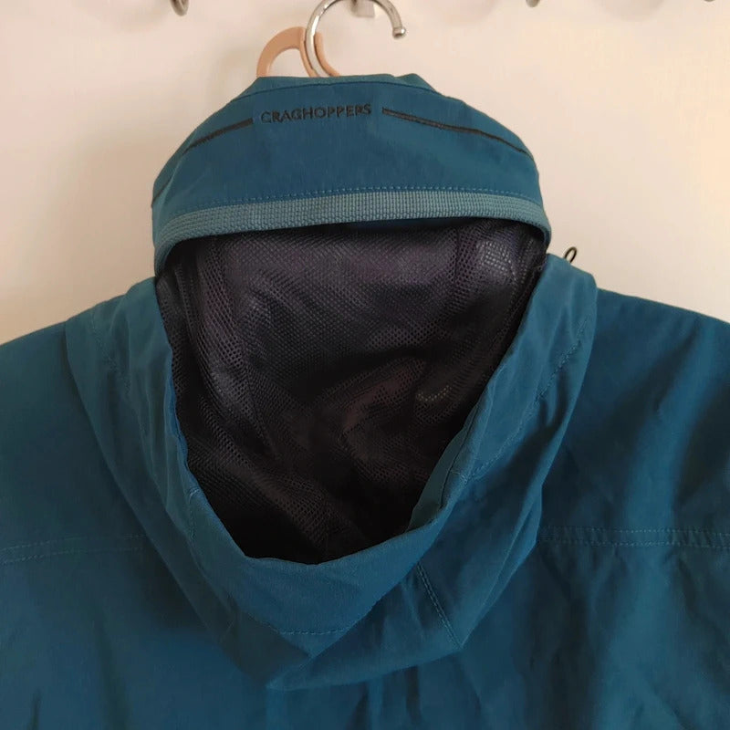 Craghoppers Men's Winslow Waterproof Hooded Parka Jacket – Dark Teal – Size Large NWOT