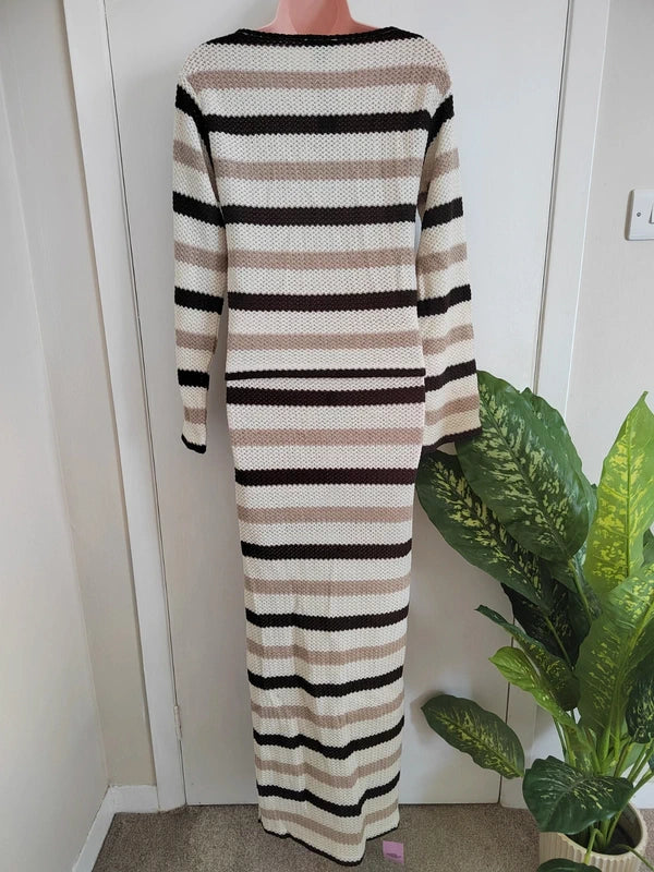 Pretty Little Thing Crochet Striped Coord - Size 6 NWT