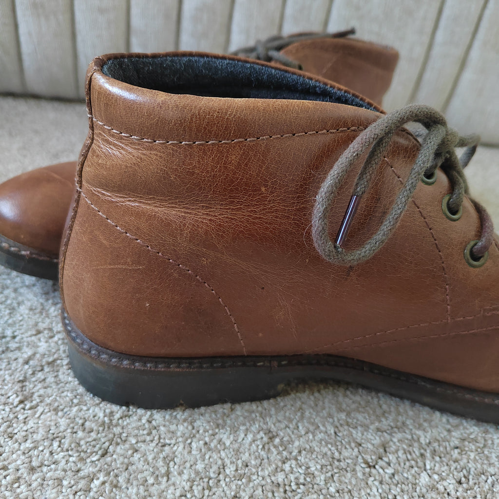 ACW85 Men's Leather Chukka Boots – Tan Brown - Size 10