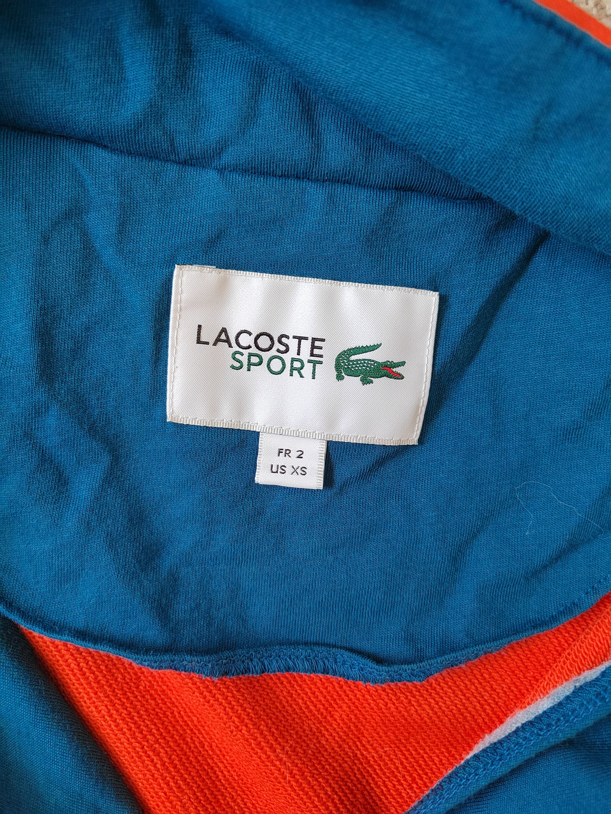 Lacoste Sport Regular-Fit Quarter-Zip Sweatshirt – Orange - Size XS NWOT