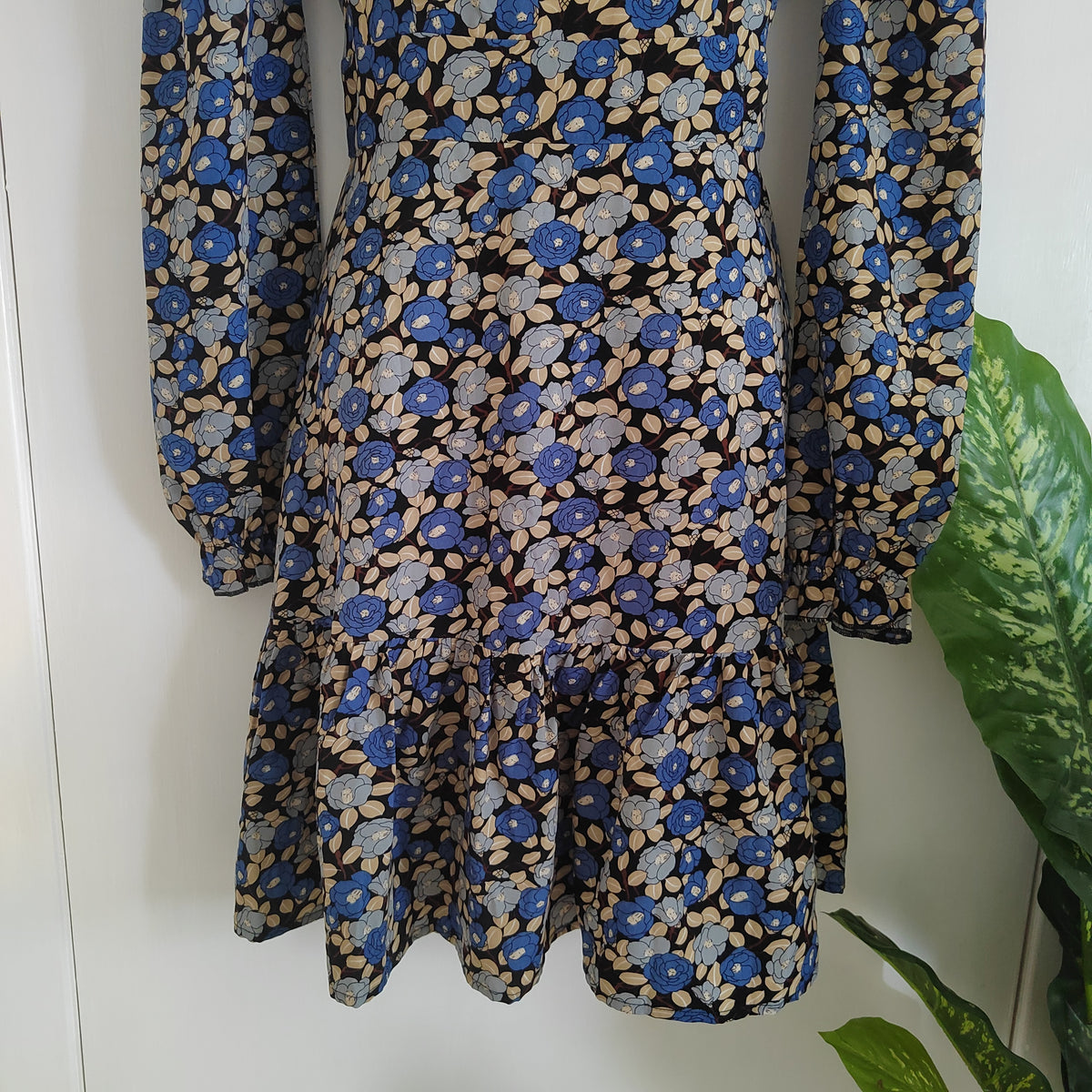 Joe Browns Blue Floral Mini Skater Dress – Size 12