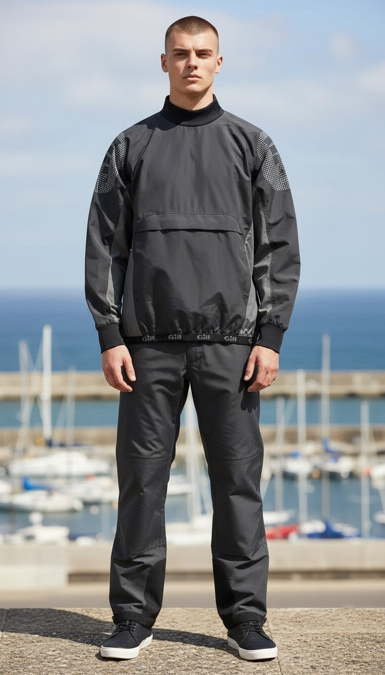 Gill Men's Waterproof Marine Sailing Smock Jacket - Charcoal/Black - Size Medium NWOT