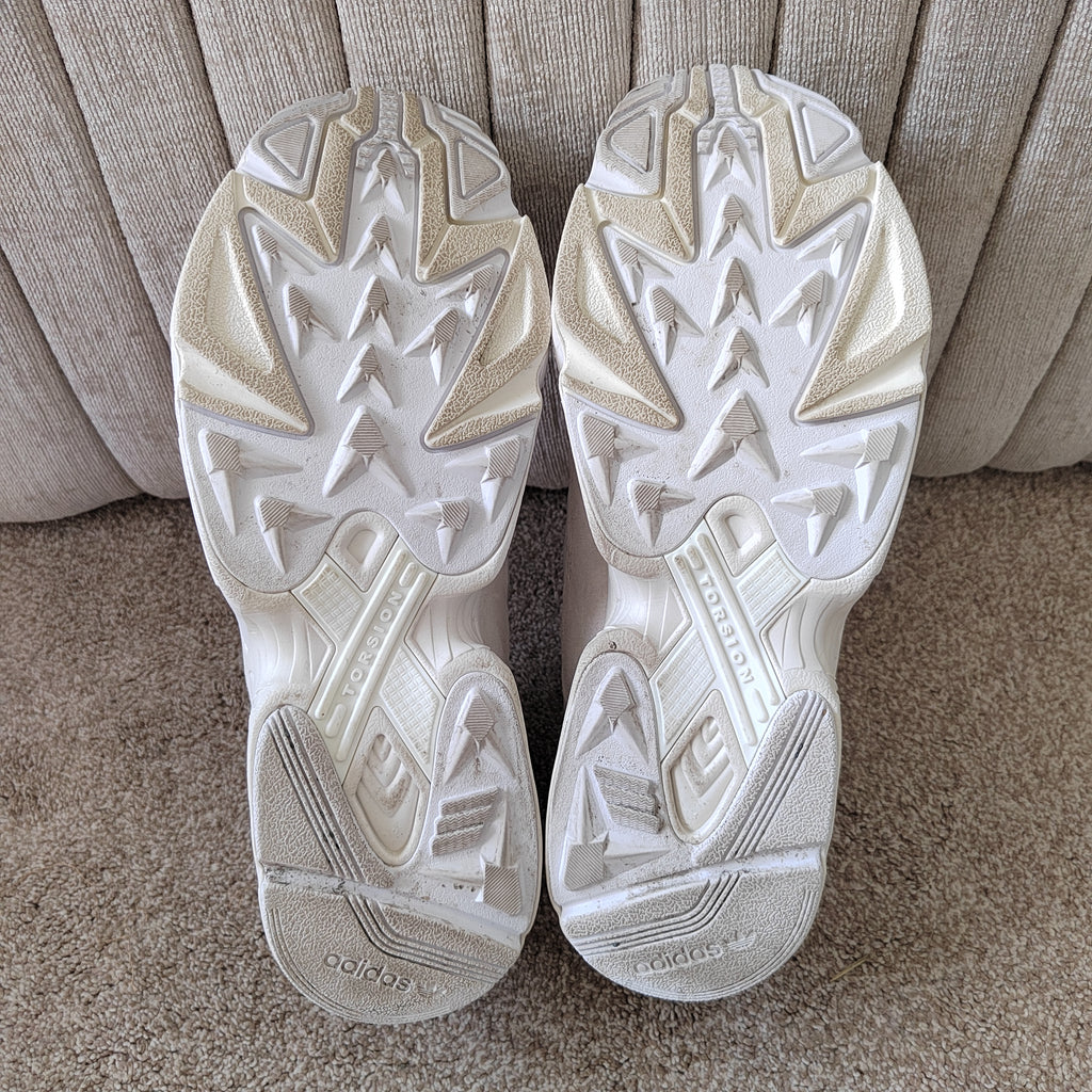 Men's Adidas Originals Yung-1 Cream White / Cloud White Trainers - Size UK 11