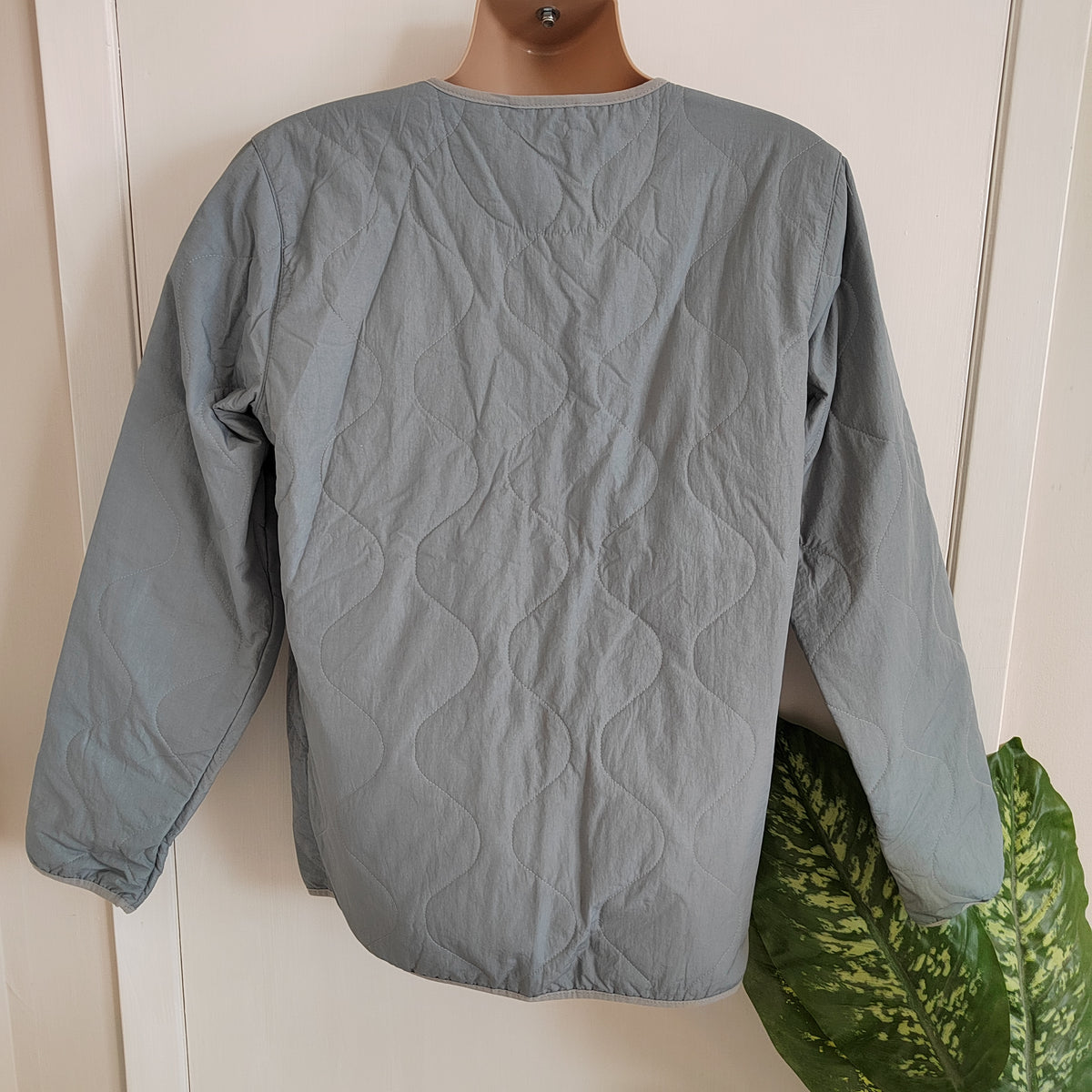 Columbia Doverwood Crinkle Fabric Quilted Liner Jacket - Grey - Size Medium NWOT