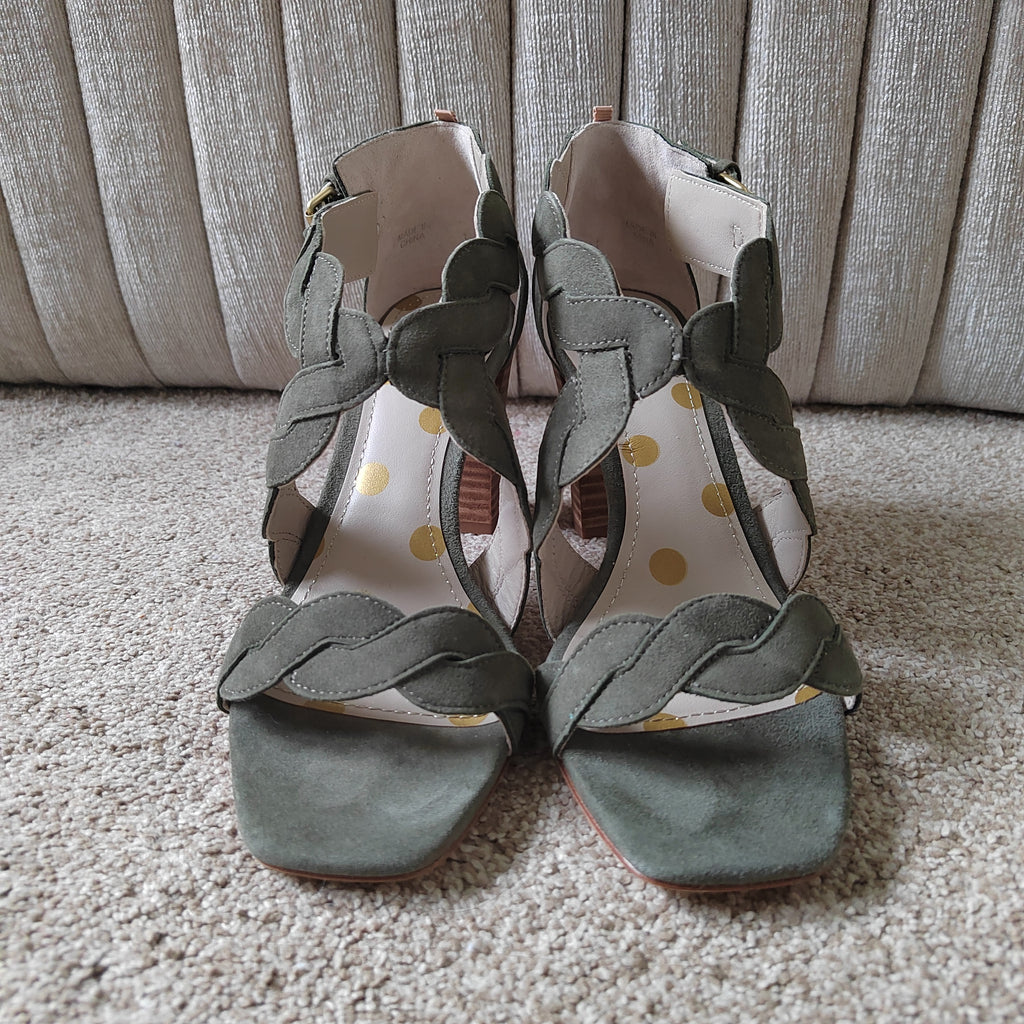 Stunning Boden Rosalie Leather Suede Heeled Sandals (With Box) - Size 5
